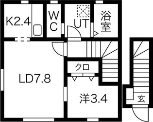 Lagom(ラーゴム)B【2階】の間取り