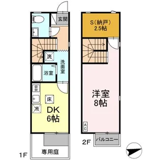 鹿児島県鹿屋市新川町【一戸建】の間取り