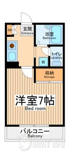 クリエール南林間【2階】の間取り