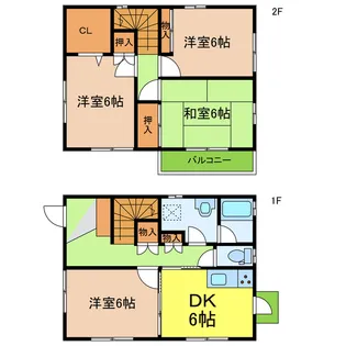 愛知県名古屋市名東区大針2【一戸建】の間取り