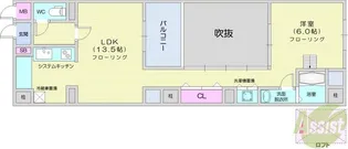 プレシャス二日町【3階】の間取り