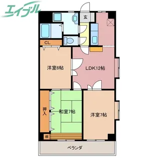 ルールマラン【2階】の間取り