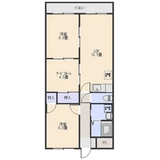 セラヴィ伊勢崎B【2階】の間取り