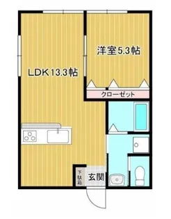 岡本アパート【2階】の間取り