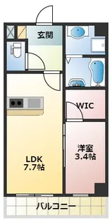 モレスヴィラ明石【3階】の間取り