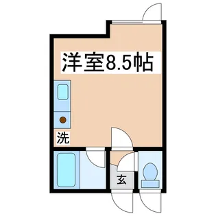 ワンルームサトウ【2階】の間取り