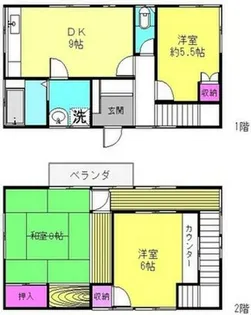 神奈川県逗子市小坪3【一戸建】の間取り