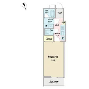 Legato一之江【2階】の間取り