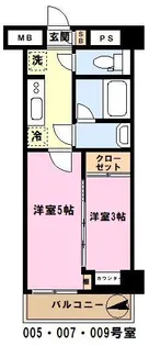 メインステージ川口リンクス【4階】の間取り