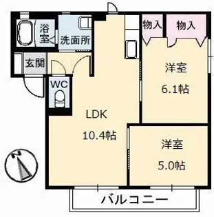 アーバンプレイス I棟【1階】の間取り