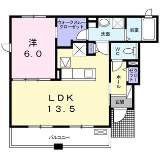 茨城県筑西市下中山【アパート】の間取り