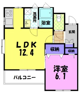 鈴富レジデンス A【3階】の間取り