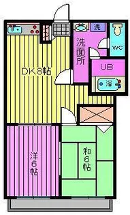 埼玉県さいたま市中央区下落合4【アパート】の間取り
