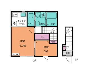 エリーゼ浜田町【2階】の間取り