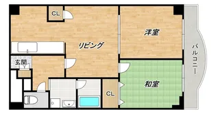 大阪府大阪市東住吉区北田辺3【マンション】の間取り