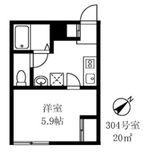 早稲田鶴巻IMAハウス【4階】の間取り