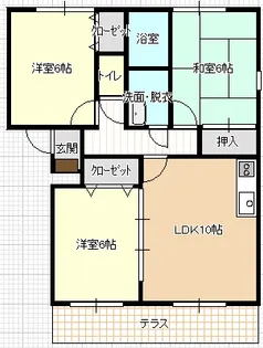 サニーヒルズII【2階】の間取り
