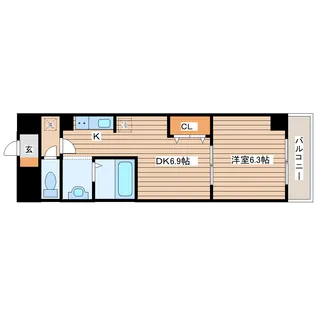 CITY連坊VII【1階】の間取り