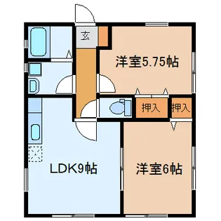 栃木県佐野市高萩町【一戸建】の間取り