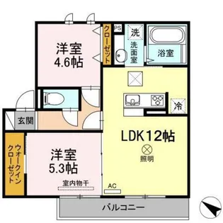 カリアタワー【1階】の間取り
