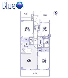 根岸旭台フーガ【1階】の間取り