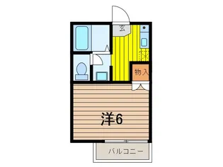 ファミーユ西野【2階】の間取り