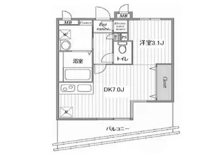 東京都台東区日本堤2【マンション】の間取り
