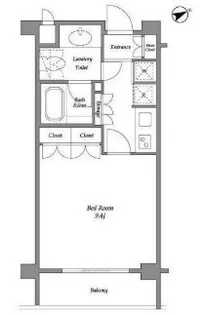 オーキッドレジデンス神楽坂【3階】の間取り