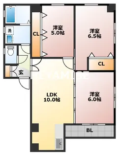 3LDKの間取り画像
