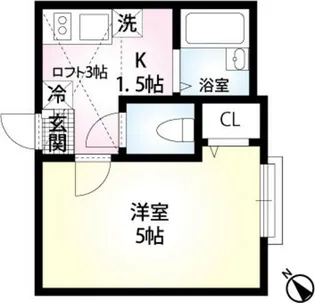 神奈川県横浜市南区井土ケ谷中町【アパート】の間取り