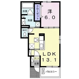 メディカル 中小路南I【1階】の間取り