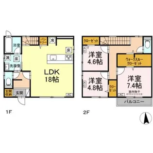 東京都練馬区中村南1【一戸建】の間取り