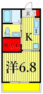 1Kの間取り画像