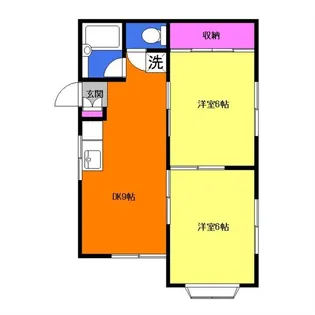 タミーハイツ第2【1階】の間取り