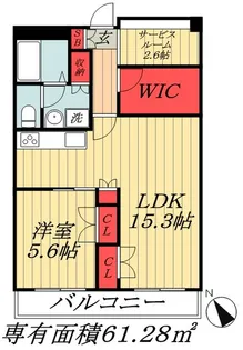 千葉県市川市市川南2【マンション】の間取り