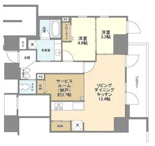 東京都千代田区麹町3【マンション】の間取り