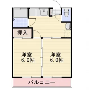 長野県長野市大字稲葉【アパート】の間取り