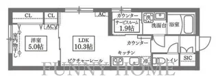 東京都目黒区目黒本町1【マンション】の間取り