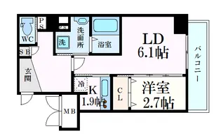 月光鎮守府【8階】の間取り