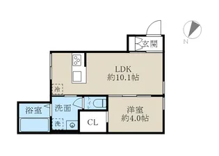 アーバンブランチ鳥屋野南【1階】の間取り