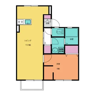 ヒルハウス平野81B棟【1階】の間取り