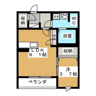 レラ パセオ【3階】の間取り
