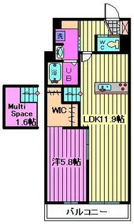 埼玉県蕨市北町1【マンション】の間取り