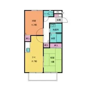 サンガーデンみちづか【2階】の間取り