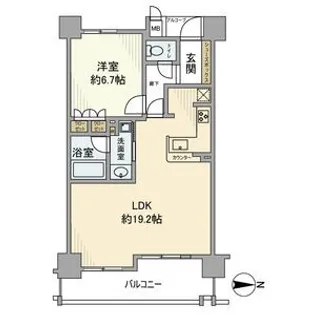 イーグルコート御池アネックス【2階】の間取り