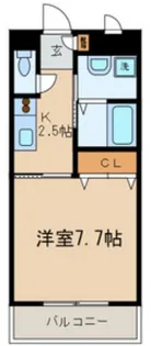 ベルメゾン梅ヶ丘【1階】の間取り