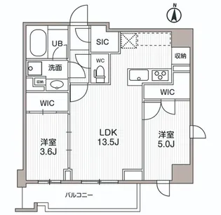 シーズンフラッツ両国サウス【9階】の間取り
