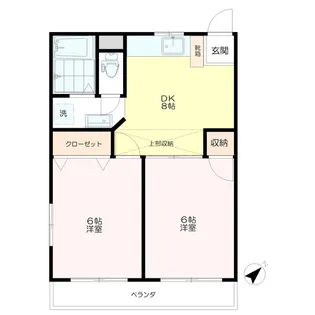 永井マンション【2階】の間取り