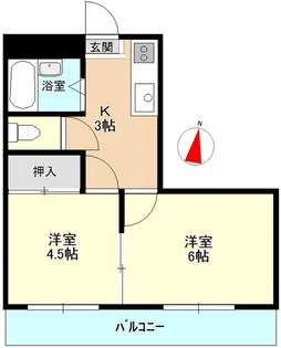 カーサビアンカ【1階】の間取り