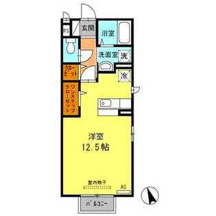 徳島県板野郡藍住町乙瀬字青木【アパート】の間取り
